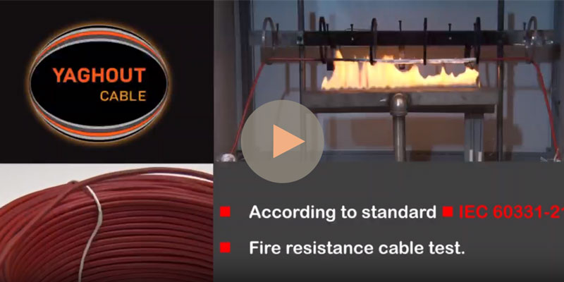 آزمون مقاومت کابل در برابر آتش IEC 60331-21